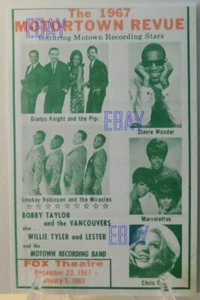 Motown's 1967 Motortown Revue repro folleto Detroit Fox Theater 23 de diciembre - 1 de enero - Imagen 1 de 1