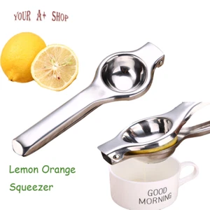 Portable Lemon Orange Lime Squeezer Manual Juicer Stainless Steel Tool Kitchen - Picture 1 of 11