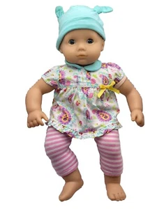 American Girl Bitty Baby Doll  With Blonde Hair & Blue Grey Eyes, Outfit Coat - Bild 1 von 23