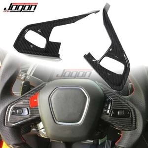 Carbon Interior Steering Wheel Frame Cover Trim For C8 Corvette Coupe HTC 20-24 - Bild 1 von 10