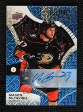 2021-22 Upper Deck Allure Rookies Blue Line 28/35 Mason McTavish Rookie Auto RC
