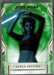 2018 Star Wars Masterwork Green #10 Aayla Secura /99