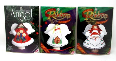 Lote de prendedores de ropa vintage de muñeca ángel de vacaciones de Navidad Foto 1 de 4