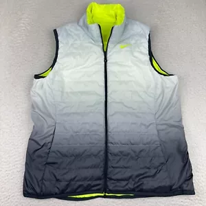 Nike Puffer Vest Women’s XL Reversible Full Zip Lightweight Ombre Golf Active - Picture 1 of 9