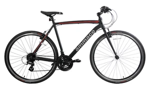 Ammaco Pathway X2 Mens Hybrid Bike 700c Wheel 21" Frame Black - Picture 1 of 12