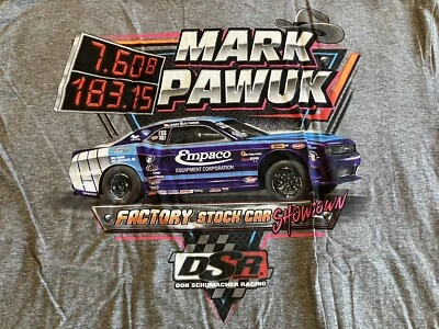 CAMISETA NHRA DRAG RACING DSR OFFICAL MARK PAWUK FACTORY SHOWDOWN TALLA XL Foto 1 de 4