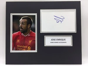RAR Jose Enrique Liverpool signed Photo Display + COA AUTOGRAMM - Bild 1 von 3