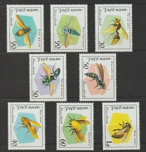 1982 Vietnam Stamps Bees and Wasps Scott # 1172 - 1179 MNH   - Picture 1 of 1