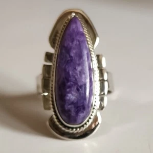 ANILLO DE JOYERÍA HECHO A MANO DE PLATA ESTERLINA MACIZA 925 PIEDRAS PRECIOSAS NATURALES CARAITA 3 A12 - Imagen 1 de 5