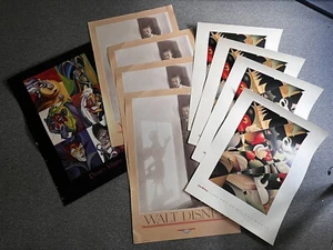 El arte de Mickey Mouse, Walt Disney, villanos de Disney 7 carteles originales - Imagen 1 de 7