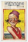 The Ugliest Woman That Ever Adorned a Postcard! Vintage Comic Postcard A2
