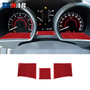 Cubierta interior velocímetro de fibra de carbono roja para Toyota Highlander 2008-2013 - Imagen 1 de 11