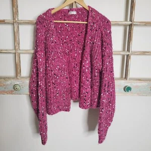 Gentle Fawn Grobstrick Cardigan Pullover rosa Größe S - Bild 1 von 8