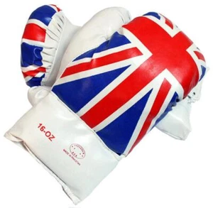 Guantoni da boxe bandiera Regno Unito 16 oz 102-16 - Foto 1 di 2