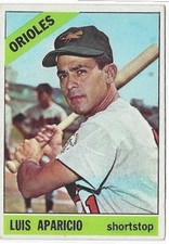 1966 TOPPS LUIS APARICIO BASEBALL CARD (BALTIMORE ORIOLES)