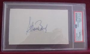 STEVE BUSBY 72-80 2X NO HITTER HAND SIGNED INDEX CARD SLABBED AUTHENTIC PSA/DNA - Picture 1 of 1