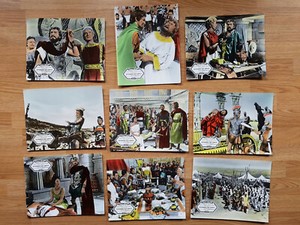 ALEXANDER THE GREAT - 9 scarce german lobby cards RICHARD BURTON Robert Rossen 