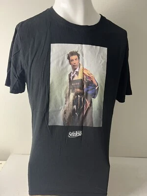 Camiseta Seinfeld Kramer Logo Licenciado Extra Grande L Negra Foto 1 de 3