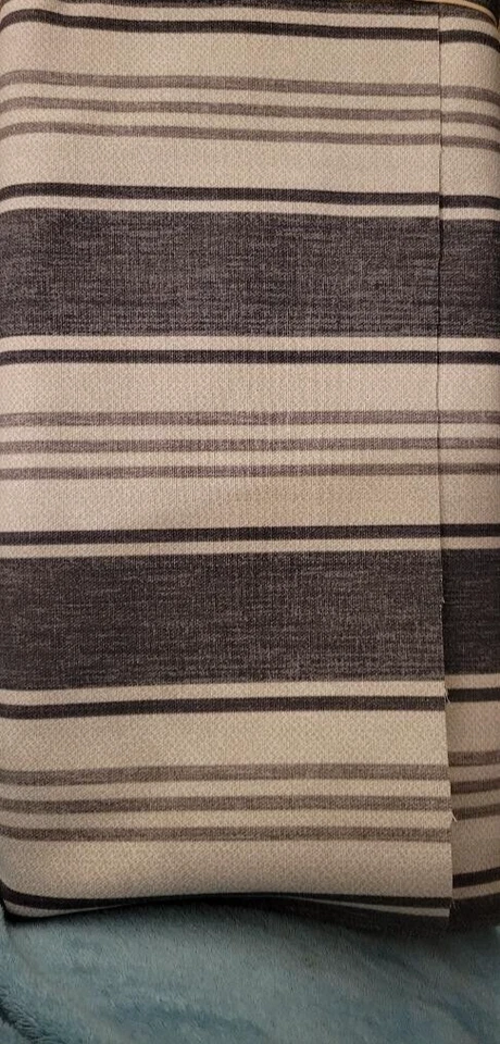 Better Home & Garden Cotton Fabric. Stripe Black. precut at 34". - Image 1 of 1
