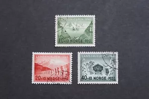 Norway - 1943 Back of Book Semi-Postal Winter Relief Set VFU - Picture 1 of 2