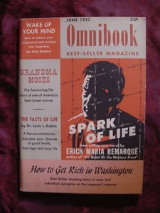OMNIBOOK June 1952 Erich Maria Remarque Grandma Moses Blair Bolles Louis Dublin - Imagen 1 de 1