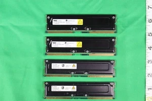USED INFINEON & NEC 4 X 128MB PC800-45 ECC, 512MB TOTAL, 128MB/4 128MB/4D ECC - Picture 1 of 5