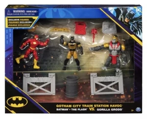 Spinmaster Batman 2022 Gotham City Train Station Havoc 4" Action figure- 3pck - Picture 1 of 5