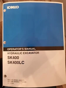 Manual de mantenimiento del operador de la excavadora Kobelco SK400 SK400LC (2007) LSU0101~ - Imagen 1 de 5