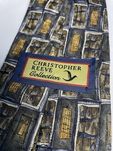 Vintage Paul Newman 100% Silk Tie Christopher Reeve Collection Made in USA - Picture 1 of 7