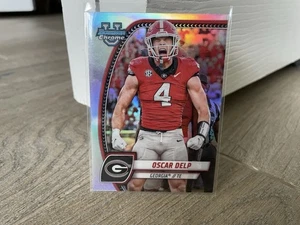 Oscar Delp 2024 Bowman University Rookie Card Refractor #192 Georgia Bulldogs - Picture 1 of 2