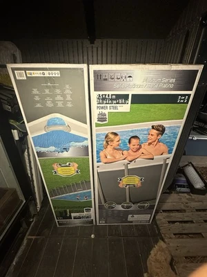 Swimming Pool 31' 4" x 16' x 5” 2,200 GPH Filter Pump, Ladder and Pool Cover, - Image 1 of 4