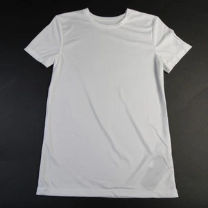 adidas Short Sleeve Shirt Youth White Used - Picture 1 of 5