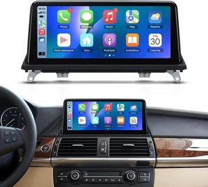 10,25'' Android 14 Autoradio 6+64G CarPlay WiFi GPS BT für BMW X5 X6 E70 E71 CCC - Bild 1 von 19