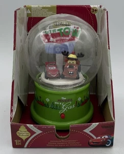 New Disney PIXAR CARS Winter Holiday LET IT TOW Air Snow Globe Christmas Music - Picture 1 of 4