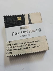 Home Sweet Haunt Paar Mini Charms 2,5 Zoll Quadrate Sta Y Hsu Moda - Bild 1 von 2