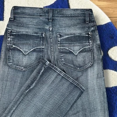 Y2K INC Light Wash Grunge Bootcut Jeans 30x30 - image 1 of 4