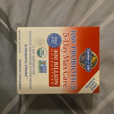 Garden Of Life Probióticos Crudos 5 Días Max Care Suplemento Probiótico en Polvo 2.6oz. Foto 1 de 4