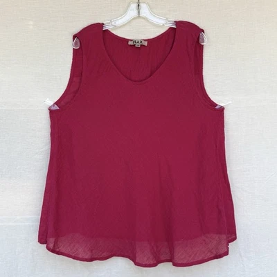 FLAX Linen/Cotton Gauzy Sz 1G Flowy Tank NWOT - Image 1 of 4