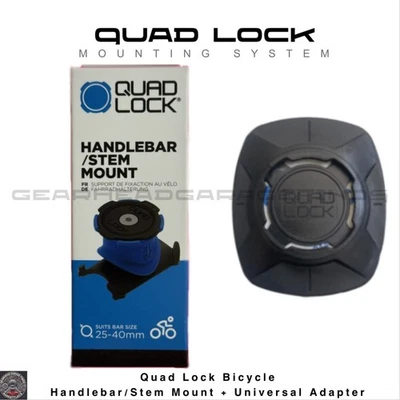 Quad Lock Stem / Handlebar Bicycle Bike Mount + Universal Adapter FAST SHIPPING - Image 1 of 4