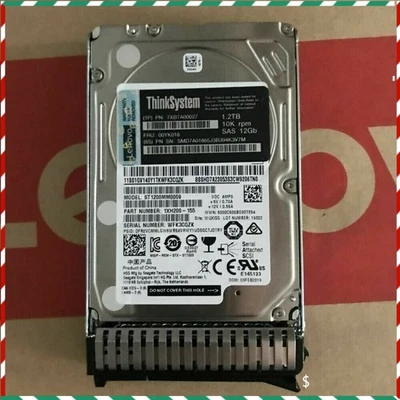 NEW Lenovo 1.2TB 00YK016 7XB7A00027 ThinkSystem 10K SAS 12G 512N 2.5in HDD - Image 1 of 4