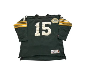 Sudadera Jersey Vintage Champion Throwbacks Green Bay Packers Bart Starr #15 L - Imagen 1 de 9