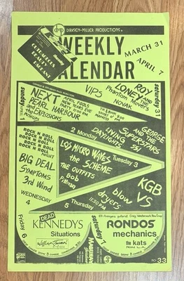 Fab Mab 1979 Calendar-Dead Kennedys-Flyer-Mabuhay Gardens-SF Punk-handbill-kbd - Image 1 of 2