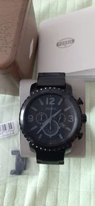 Fossil Herren-Armbanduhr, BQ1652,schwarz,Metallband, wie NEU - Bild 1 von 6