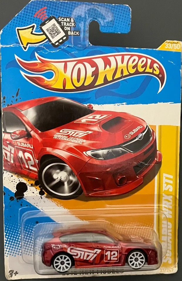 HOT WHEELS SUBARU WRX STI ROJO 33/247. TARJETA DAÑADA. ¡VER OFERTAS COMBINADAS! Foto 1 de 1