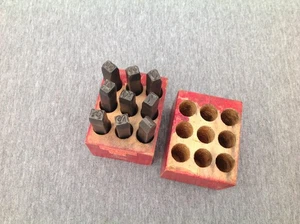 Juego de punzones vintage número 0-8 - Imagen 1 de 11