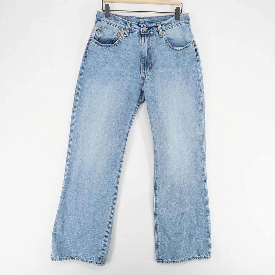 Мужские джинсы Levi's 567 32x32 синие расслабленные расклешенные джинсовая ткань хлопок вестерн - Изображение 1 из 4