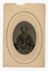 Tintype of Bisque Head Doll Hoyt Photo Sing Sing Ossining - Picture 1 of 4