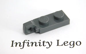 12 LEGO Dark Grey Hinge Plate 1x2 Locking Single Finger On End Vertical 44301 - Picture 1 of 1