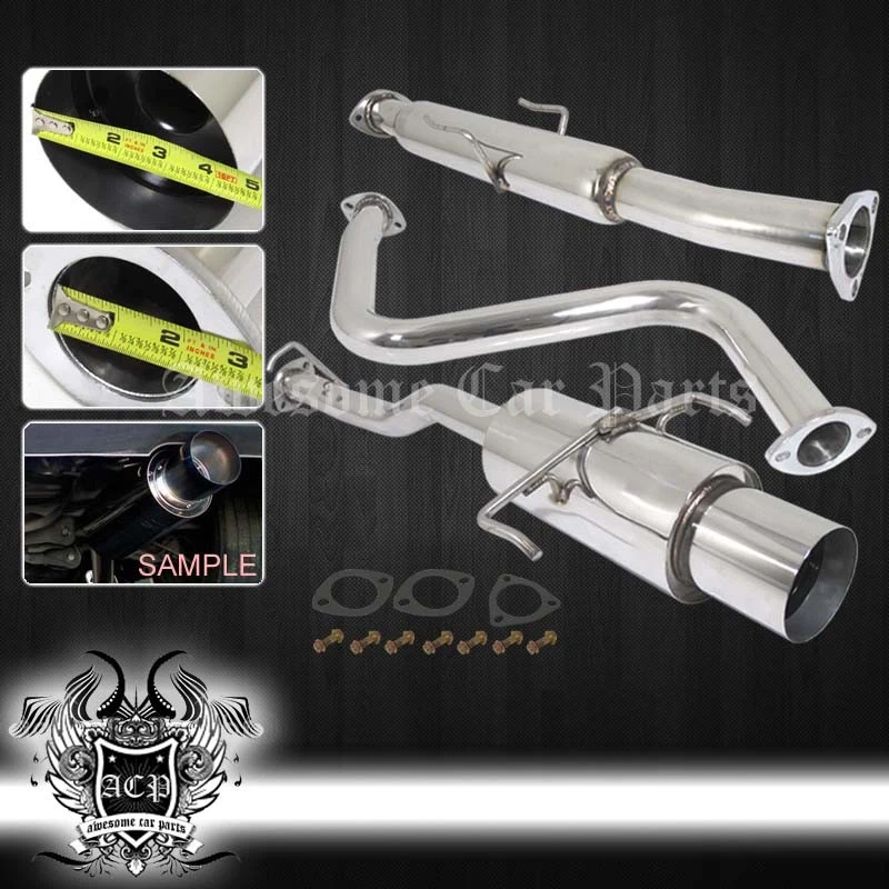 For 97-01 Prelude SH BB Stainless Steel 4.5" Muffler Tip Catback Exhaust GODSNOW Foto 1 de 1