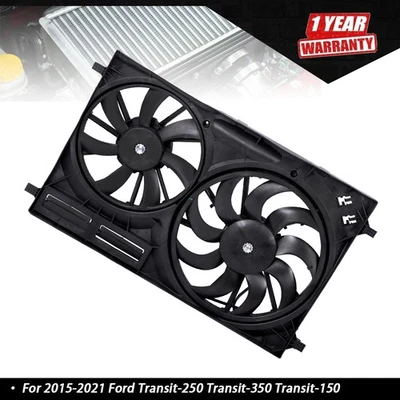 For Ford Transit-250 Transit-350 2015-2020 2021 LK4Z8C607B Radiator Cooling Fan - Image 1 of 4